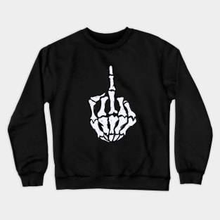 Skeleton Middle finger Crewneck Sweatshirt